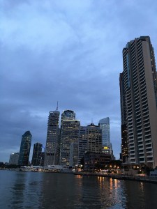 Brisbane in der Dämmerung