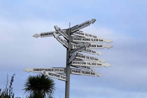 Schild am Cape Foulwind